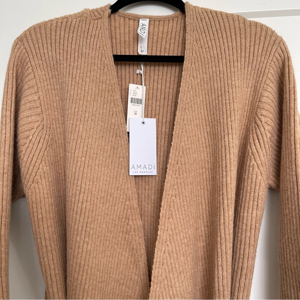 Anthropologie Amadi Alma Beige Cozy Duster Cardigan Size Medium New - Picture 8 of 14